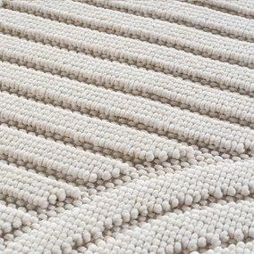Ayyildiz, Kusový koberec Helix 2201 cream, 160x230, biela, chodba / predsieň