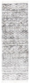 Kusový koberec shaggy Alsea tmavo sivý 2 atyp 70x300cm