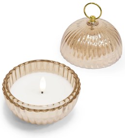 LED sklenená guľa na vianočný stromček