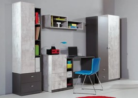 Písací stôl Tablo, šedá/enigma