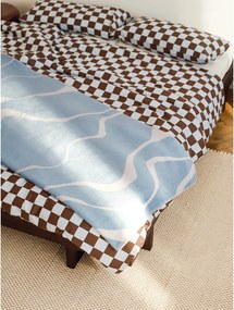 Modrá/krémovobiela deka 150x200 cm Felu – noo.ma