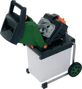 Záhradný štiepkovač/drvič CHIP s 50l zbernou nádobou, 3100W čierna/zelená Gardebruk