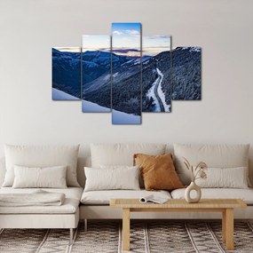 Obraz zasneženého svahu (150x105 cm)