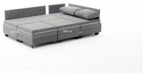 Béžová rohová pohovka (ľavý roh) Fly – Balcab Home