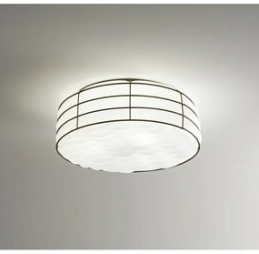 SIRU - Stropné svietidlo TAMIS 3xE14/40W/230V čierna/biela benátske sklo