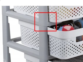 Curver Zásuvky INFINITY 4x11L sivé