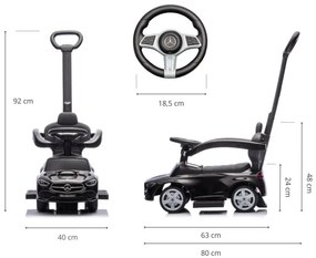 Odrážadlo MERCEDES C-Class čierne