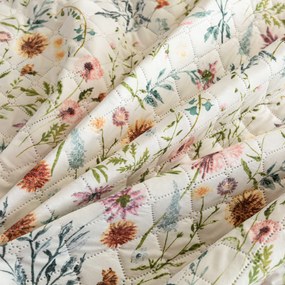 Prehoz na posteľ HERBALIS krémový Rozmer: 170 x 210 cm