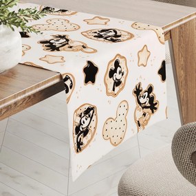 Biante Detský bavlnený behúň na stôl Sandra SA-642 Veselý myšiak Miky 35x140 cm