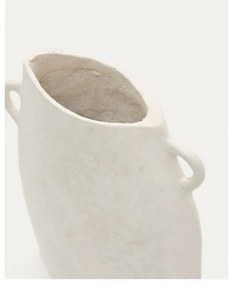 Krémová ručne vyrobená váza (výška 27 cm) Neti – Kave Home