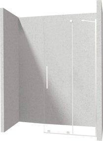 Deante Prizma, posuvné sprchové dvere 900x1950mm, 6mm číre sklo, biely profil, DEA-KTJ_A39R