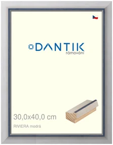DANTIK rám na obraz 30x40 | RIVIERA modrá (Plexi Čiré)