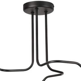 Prisadený luster MATYLDA 3xE27/60W/230V čierna