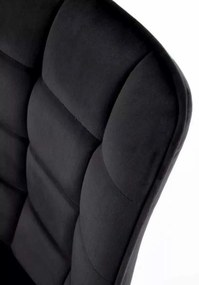 LuxuryForm DESIGN Stolička ORLEN VELUR - čierna