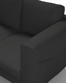Poťah na sedačku Norsborg (pre 2 osoby) farba produktu čierna látka zapletaná