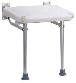 Sprchové sedadlo 40x43 cm strieborné/biele