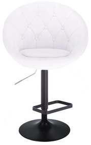 LuxuryForm DESIGN Barová stolička VERA na čiernom tanieri - biela