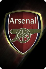 60x90cm Arsenal FC - textilná nálepka na stenu