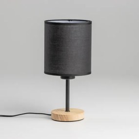 Brilagi - Stolná lampa NUBILA WOOD 1xE27/25W/230V dub/čierna