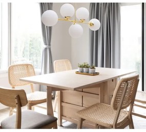 Luster na tyči FIRA 5xE27/60W/230V zlatá