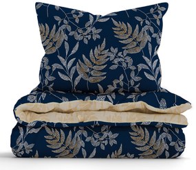 Predĺžené bavlnené obliečky Renforcé – Gabriela tmavo modré