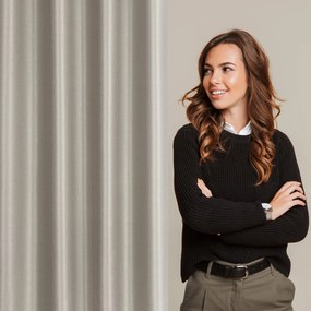 ZATEMŇOVACÍ ZÁVES NA KRÚŽKOCH SELINA 140X250 CM TMAVOBÉŽOVÁ