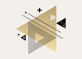Sklenený obraz - Geometrické tvary N⁰4 (70x50 cm)