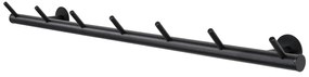 Čierny kovový nástenný vešiak 80 cm Odin – Spinder Design
