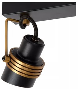 Lucide 34944/02/30 - Bodové svietidlo TUNDRAN 2xGU10/5W/230V čierna