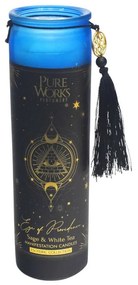 Arome Organická svieca Sage & White Tea 300 g vo farebnom vysokom pohári so strapcom