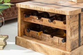 Dizajnový konferenčný stolík Winebar, 100 cm, mango