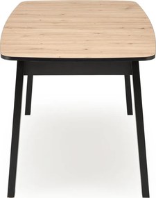 Rozkladací jedálenský stôl Barril 130/170 cm dub artisan/čierny
