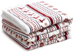 Deka TEKKEN so snehovými vločkami a sobmi 866154