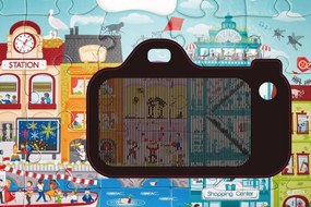 Puzzle – Animované mestečko v pohybe, 49 dielikov