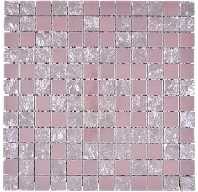 Keramická mozaika CG GA8 štvorec gaku 31,6x31,6 cm pink