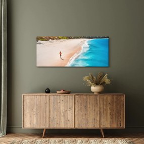 Obraz - Plážový beh (120x50 cm)