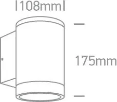 Vonkajšie nástenné svietidlo ONE LIGHT ext. nástenné svietidlo  67400D/B