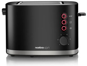 Niceboy ION Cruncher C3 - Hriankovač s dvomi otvormi a rozpekačom 870W/230V čierna