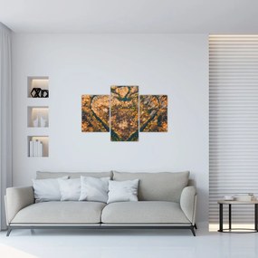 Obraz - Rieka v tvare srdca (90x60 cm)