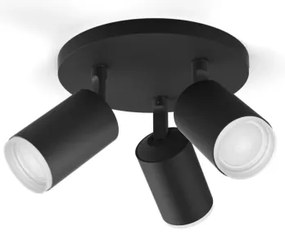 Philips - LED RGBW Stmievateľné bodové svietidlo Hue FUGATO 3xGU10/4,2W/230V čierna