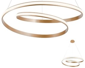 Redo 01-1891 - stmievateľný LED luster na lanku TORSION LED/35W/230V pr. 75 cm bronzový