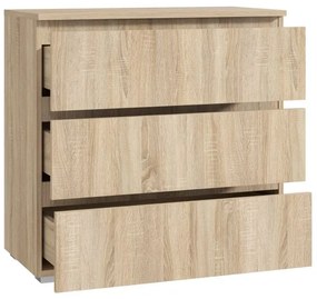 Komoda FlexiLine, 80 cm, farba dub sonoma