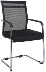 Stolička pre návštevy Denny - chróm