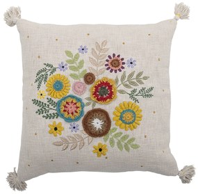 Bloomingville Vyšívaný vankúš Pico Cotton 50 × 50 cm