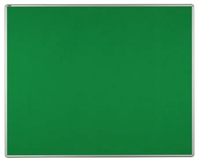 Textilná nástenka ekoTAB v hliníkovom ráme, 1500 x 1200 mm, zelená