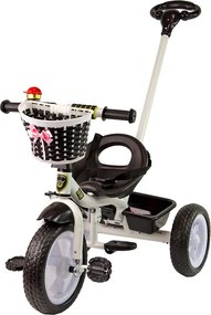 LEAN Trike Trojkolka PRO100 čierna s košíkom kolesá EVA