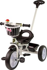 LEAN Trike Trojkolka PRO100 čierna s košíkom kolesá EVA