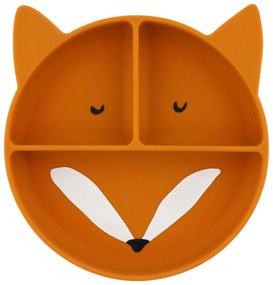 Detský silikónový tanier s prísavkou Mr. Fox