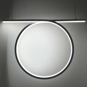 LED luster na lane ODETTA LED/30W/230V 4000K čierny