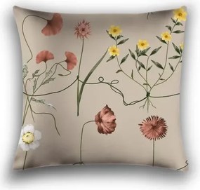 Sada obliečok z mikrovlákna HERBAR béžové + obliečka na vankúš 45 x 45 cm ZDARMA
